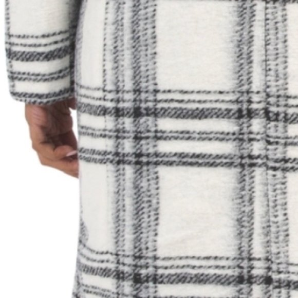 NWT RACHEL ZOE Black and White Plaid Coat - Picture 5 of 8